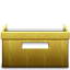 Wooden Stack Yellow Icon 64x64 png